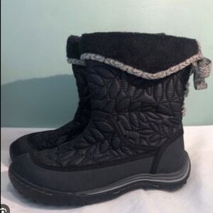 Jambu Black Quilted Kids Boots